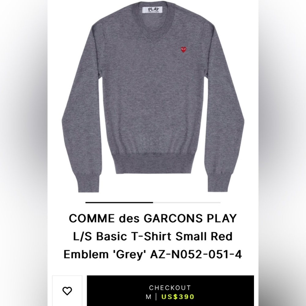 Comme Des Garcons PLAY Sweater EUC
